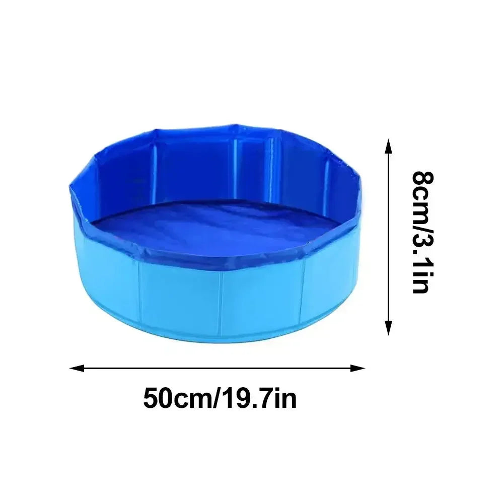 Foldable Pet Pool With Toys