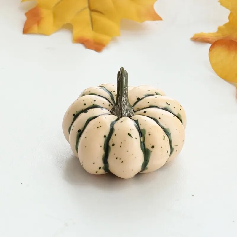 Mini Artificial Harvest Or Halloween Pumpkin Decorations.