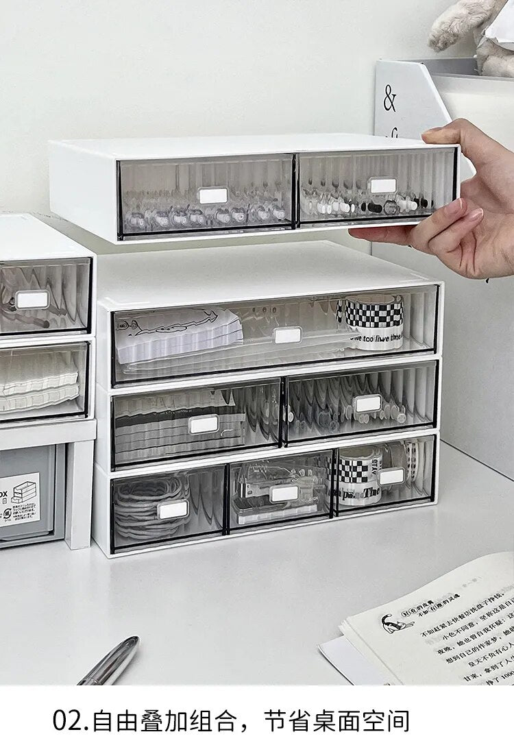 1,2 Or 3 Drawer Desk, Makeup Or Storage Organizer.