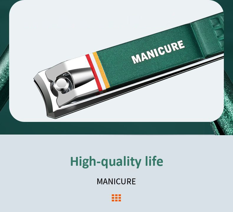 12-16pcs Stainless Steel Manicure Set With Folding Bag.