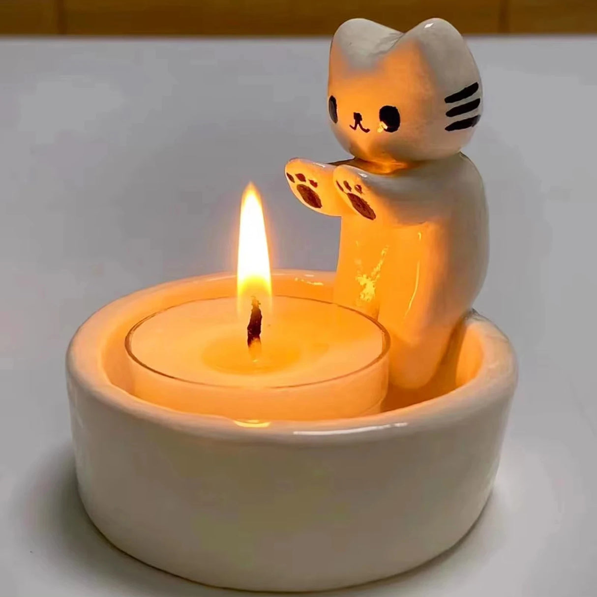 Durable High Tempe Cartoon Candle Holder Decoration