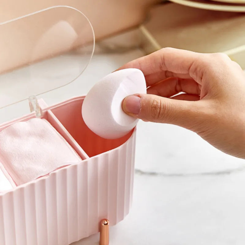 Vanity Organizer For Cotton Pads To Remove Makeup