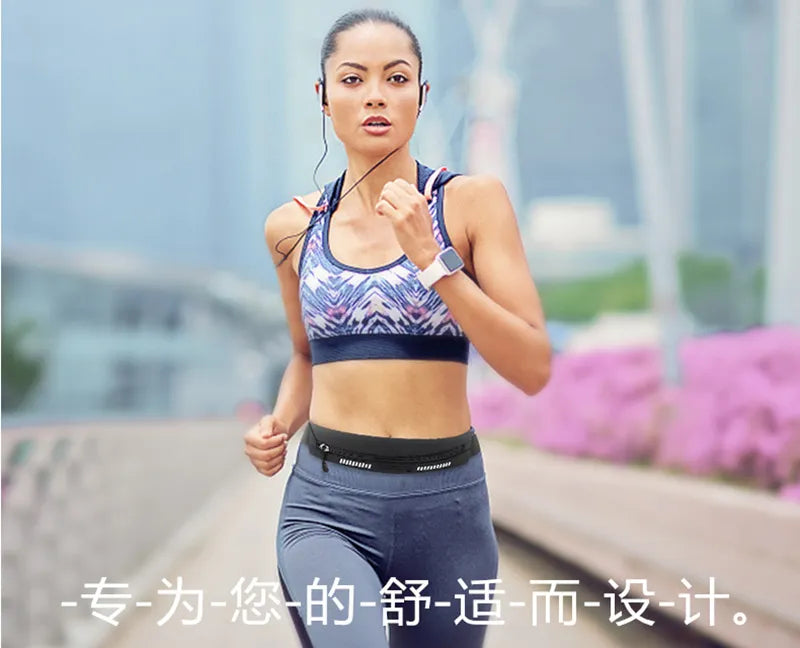 Waterproof Waist Running Belt For Phone, Money Or Keys