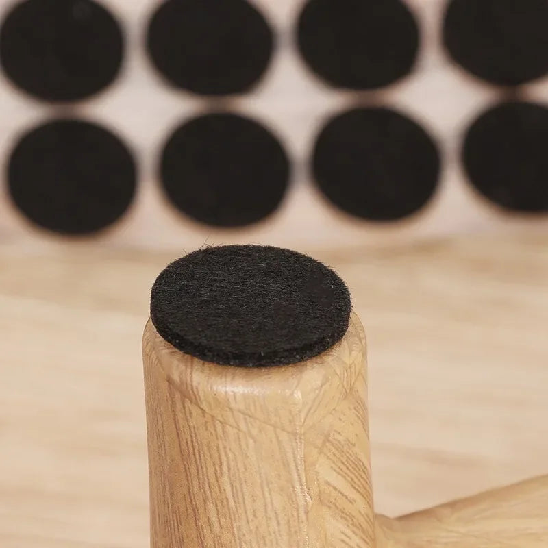 18/180Pcs Round/Square Felt Adhesive Non-Slip Furniture Pads