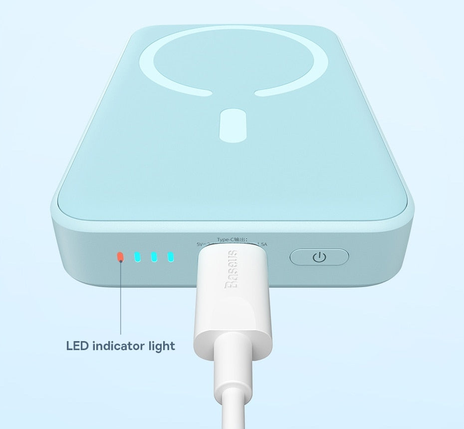 Baseus Power Bank 10000mAh Mini Magnetic Wireless Fast Charge with Auto-wake For iPhone 14 13 12 Pro Max Magsafe