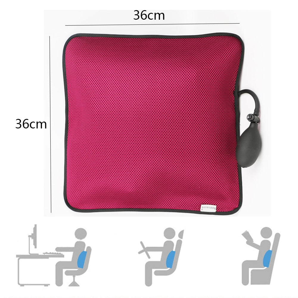 Inflatable Lumbar Support Pillows - Orthopedic Design for Back Pain Relief