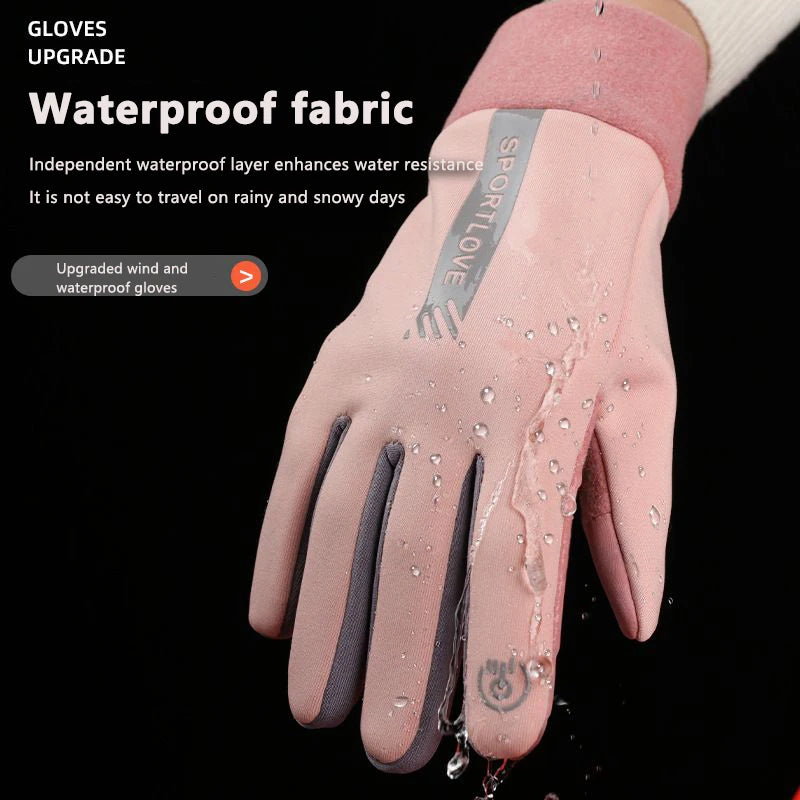 Women's Thermal Fleece, Waterproof Outdoor Gloves