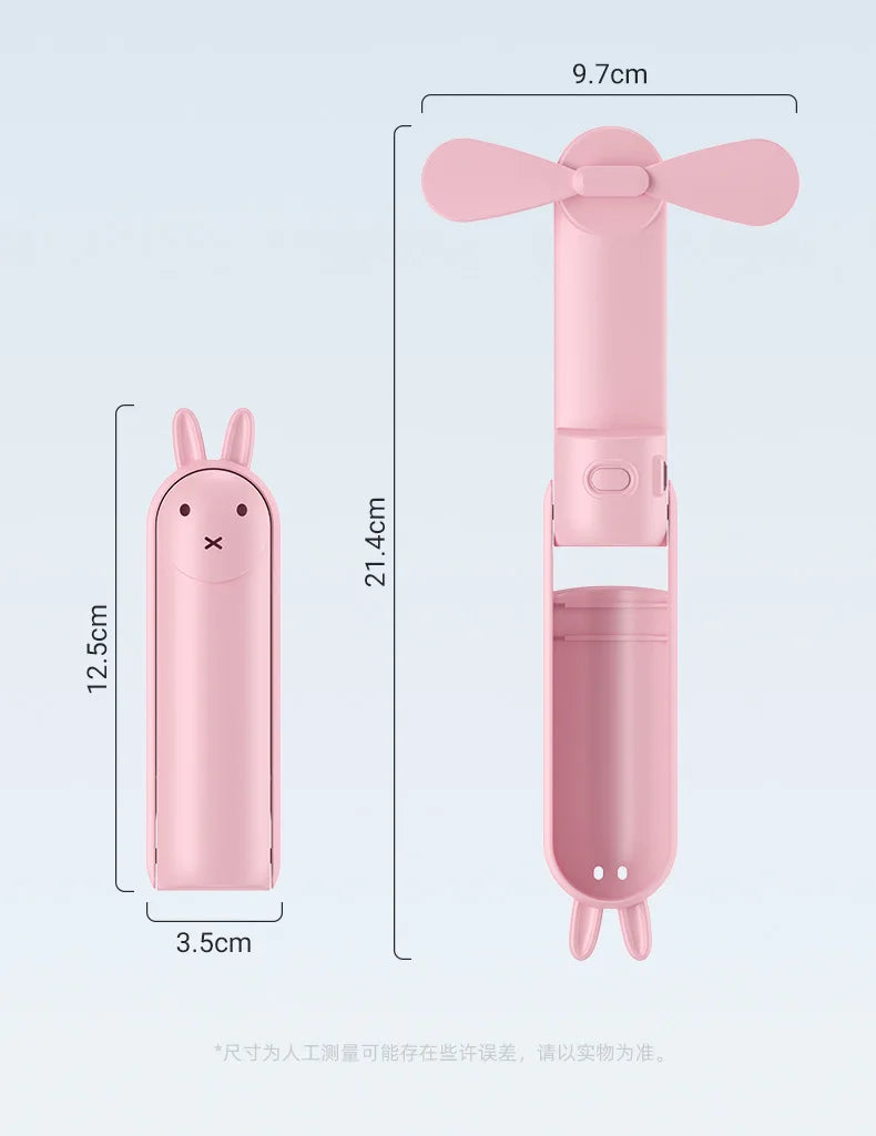 USB Rechargeable 3-speed Foldable Mini Fan