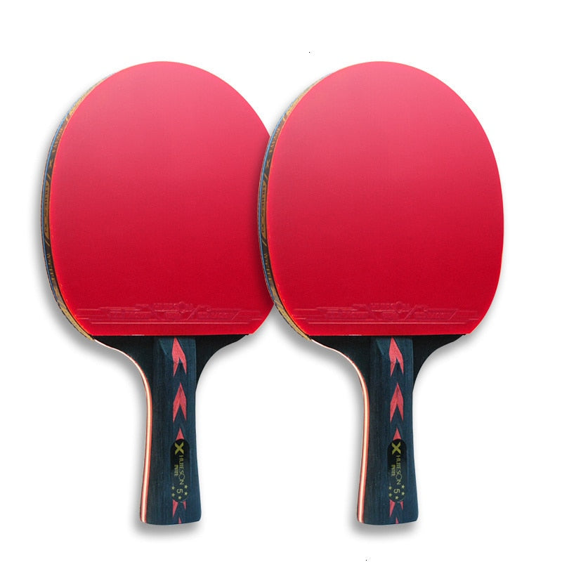 HUIESON 5/6 Star 2Pcs Carbon Table Tennis OR Ping Pong Racket.