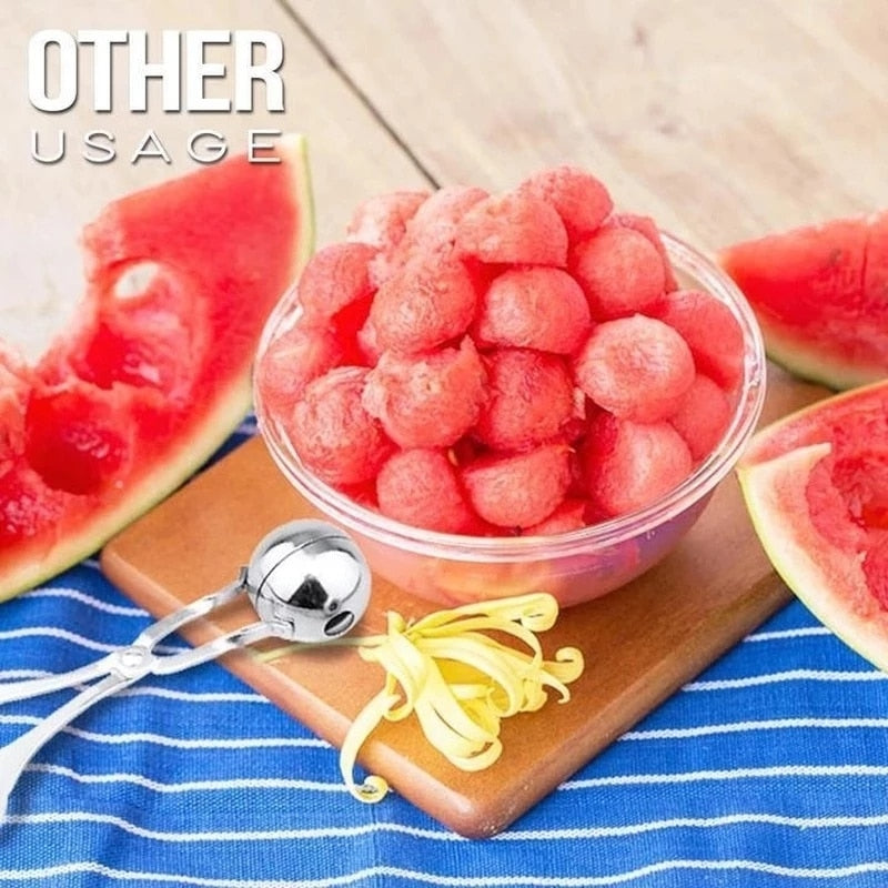Stainless Steel Meatball Shaper Or Fruit Scoop.