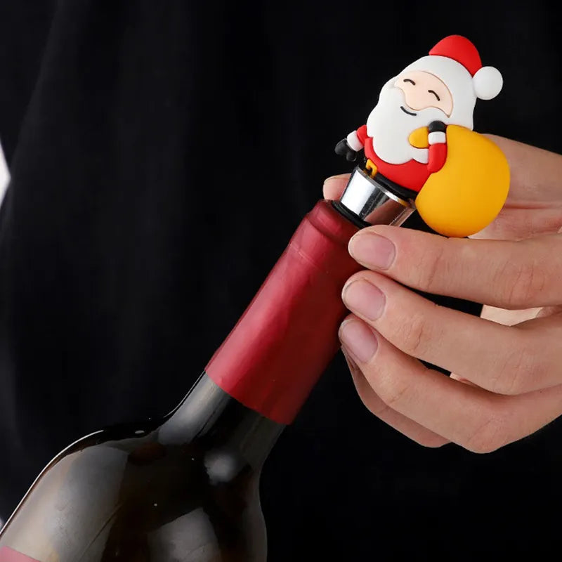 1PC Christmas/Halloween Wine/Champagne Stoppers.