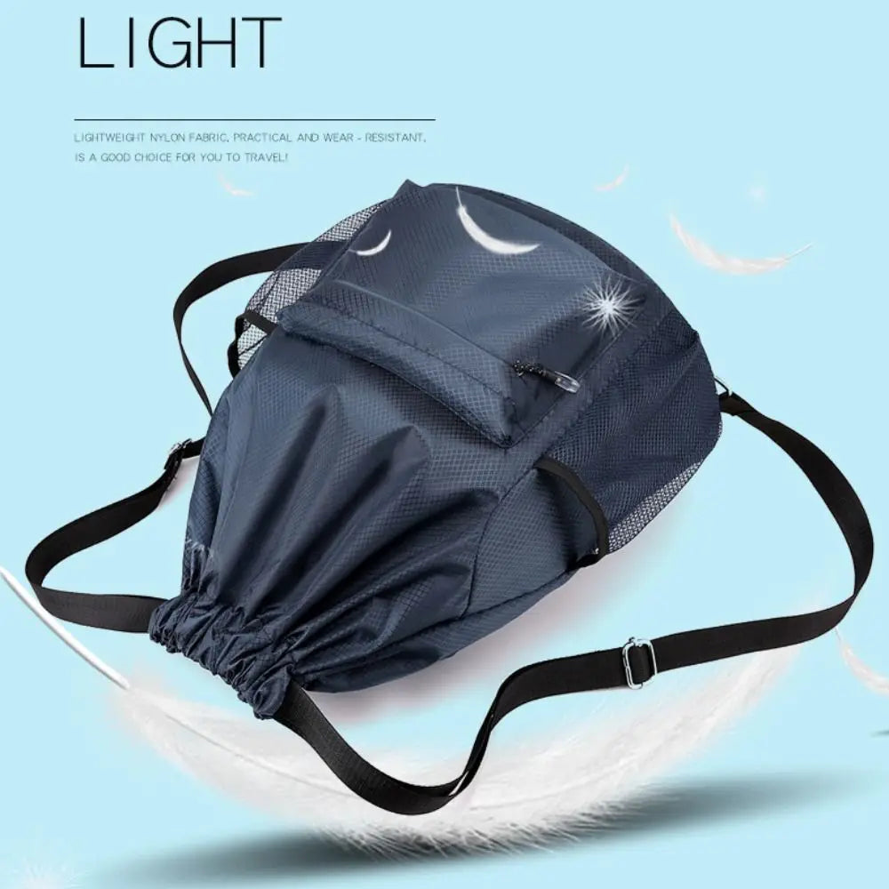 Outdoor Double Shoulder Waterproof Rucksack With Drawstring