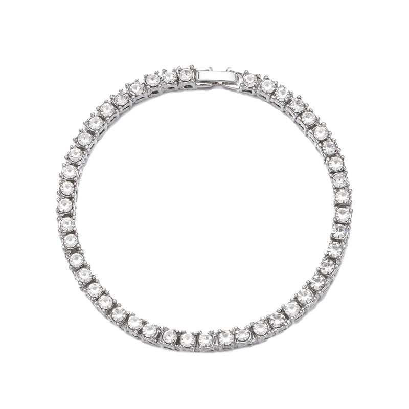 Hip Hop Cubic Zirconia chain Bracelet.