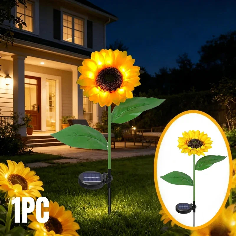 Solar Garden Sunflower Lights