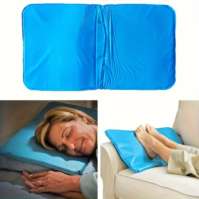 Blue Hand Wash Gel Ice Pack Cushion For Cooling Or Neck Support