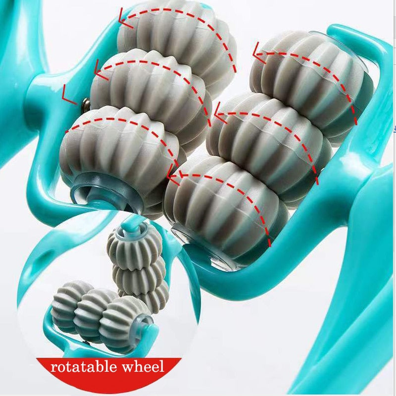 Hands Free Plastic Pressure Point Neck Massage Rollers.