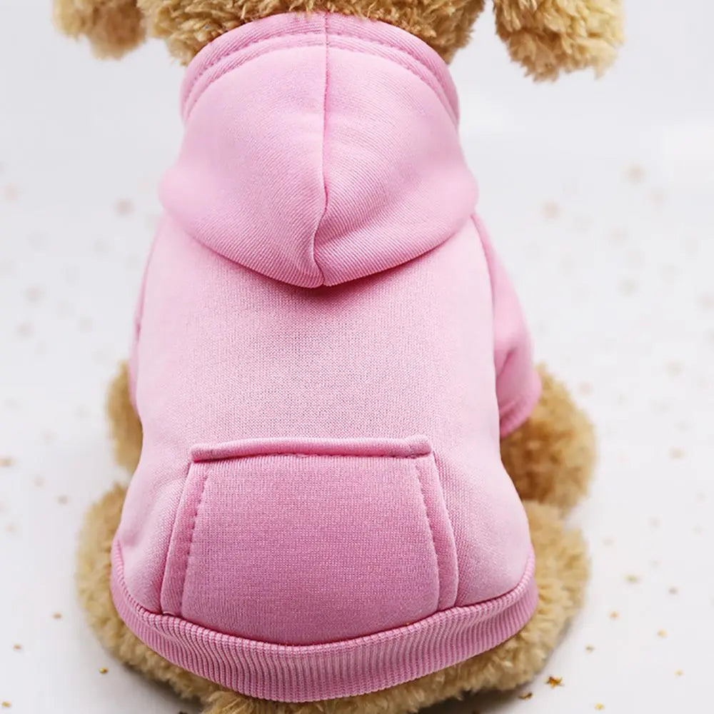 Pet Two-legged Hooded Sweatshirt With Pocket.