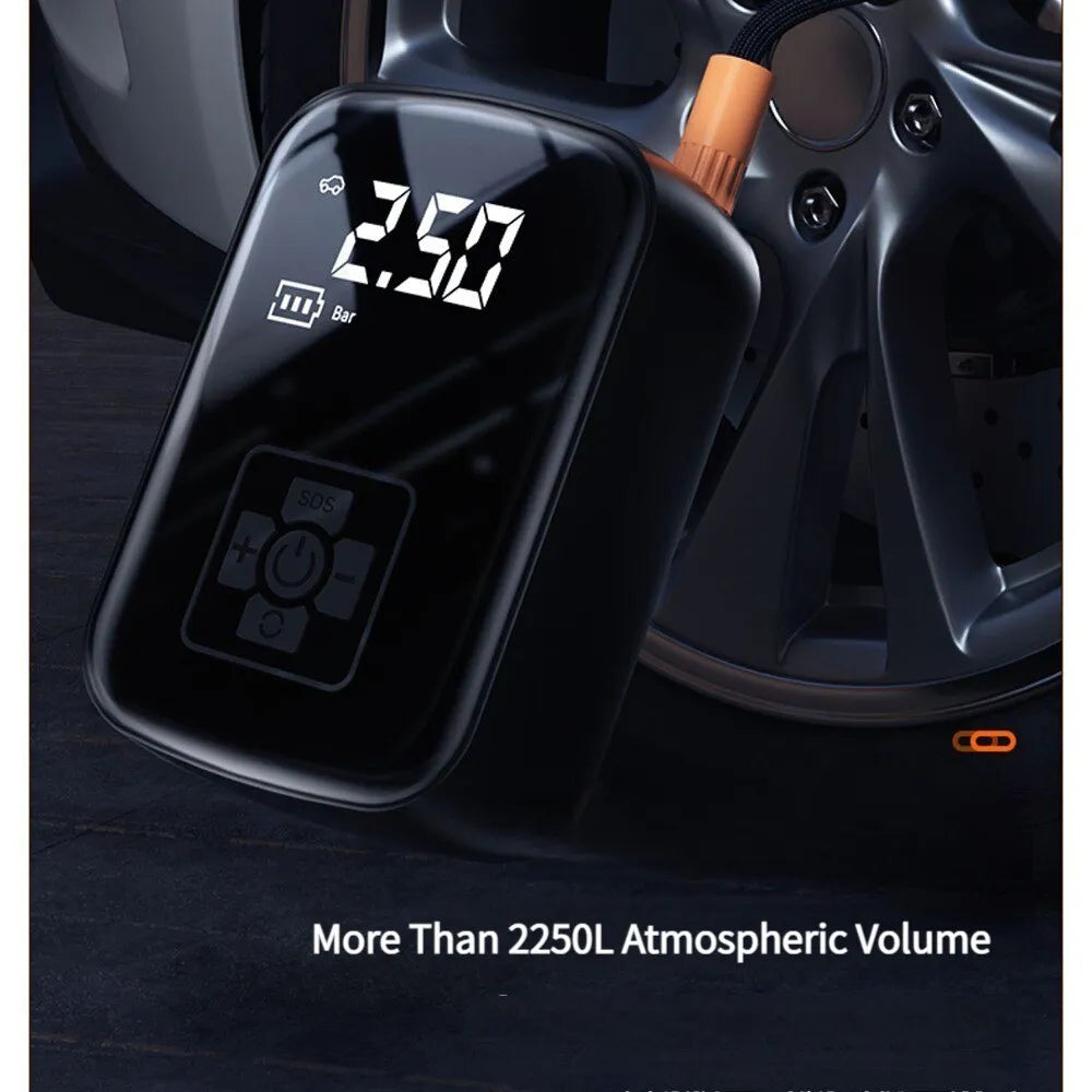 Wireless Car, Motorcycle Or Bicycle Air Compressor