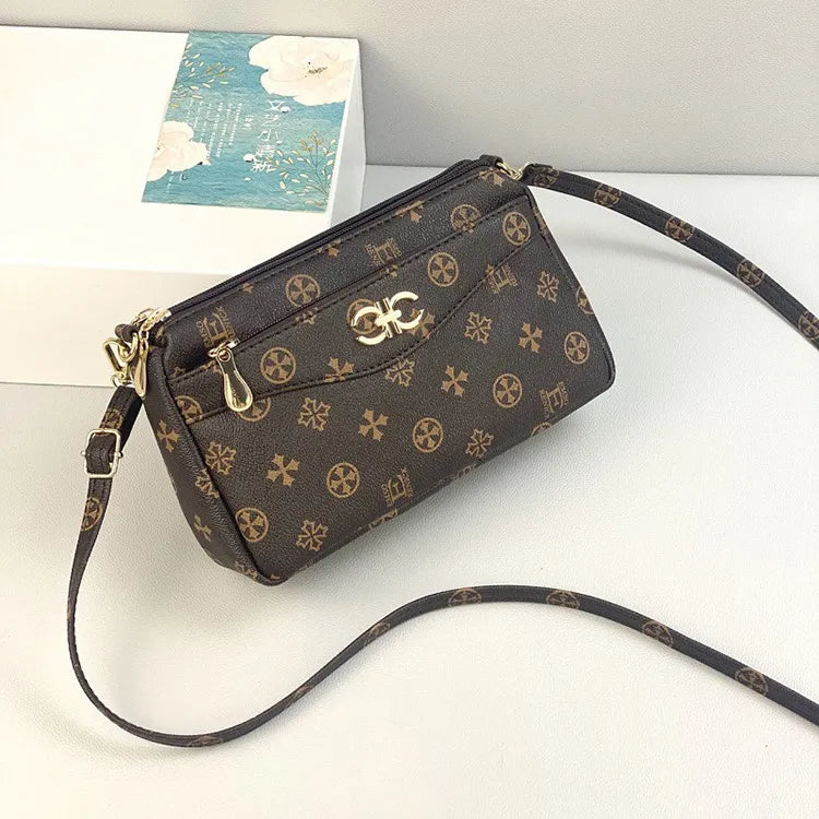 Embossed Women's Leather Shoulder Bags.