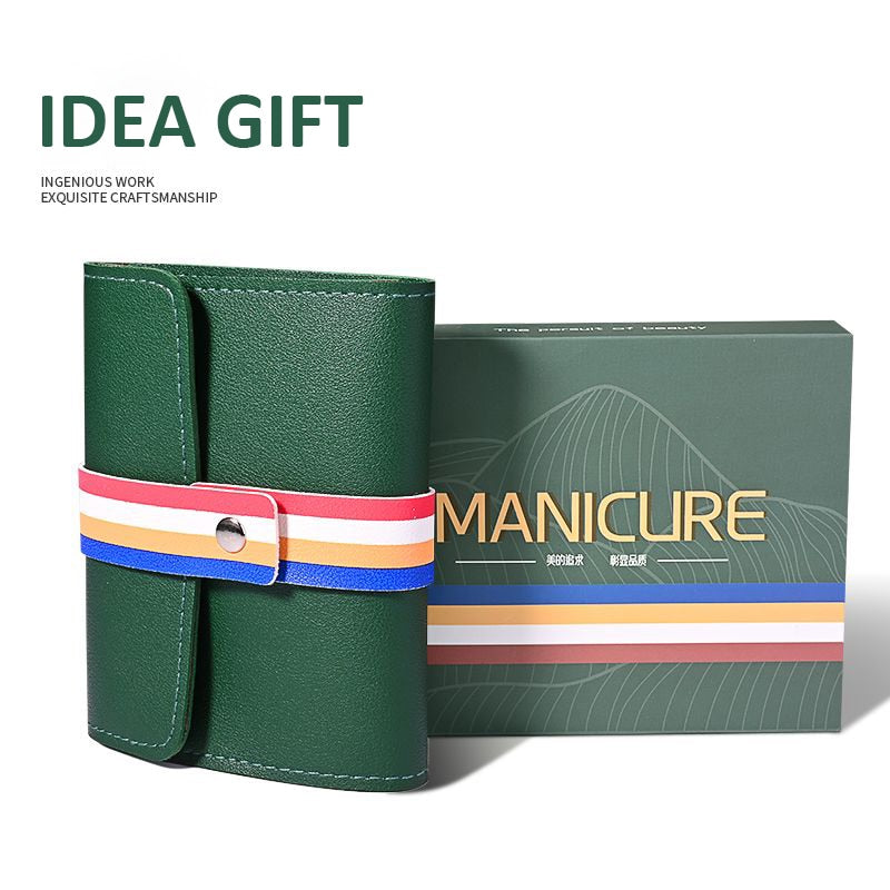 12-16pcs Stainless Steel Manicure Set With Folding Bag.