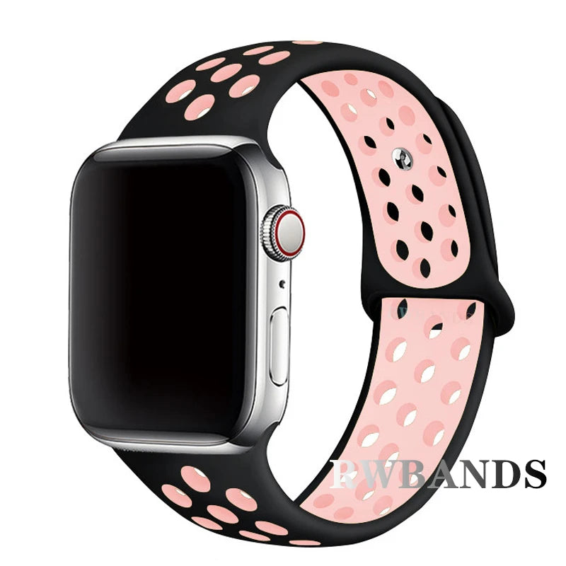 Sport Strap for Apple Watch Band 46mm 44mm 40mm 42-38-41mm 45mm Series 10 9 8 7 6 SE 5 3 Ultra 2 49mm