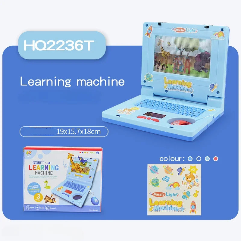 Toddler Fake Laptop with Light Music Mouse