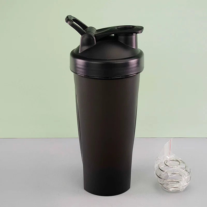 600ml Portable Protein Powder Shaker Bottle Leak Proof Water Bottle for Gym Fitness Training Sport Shaker Mixing Cup with Scale
