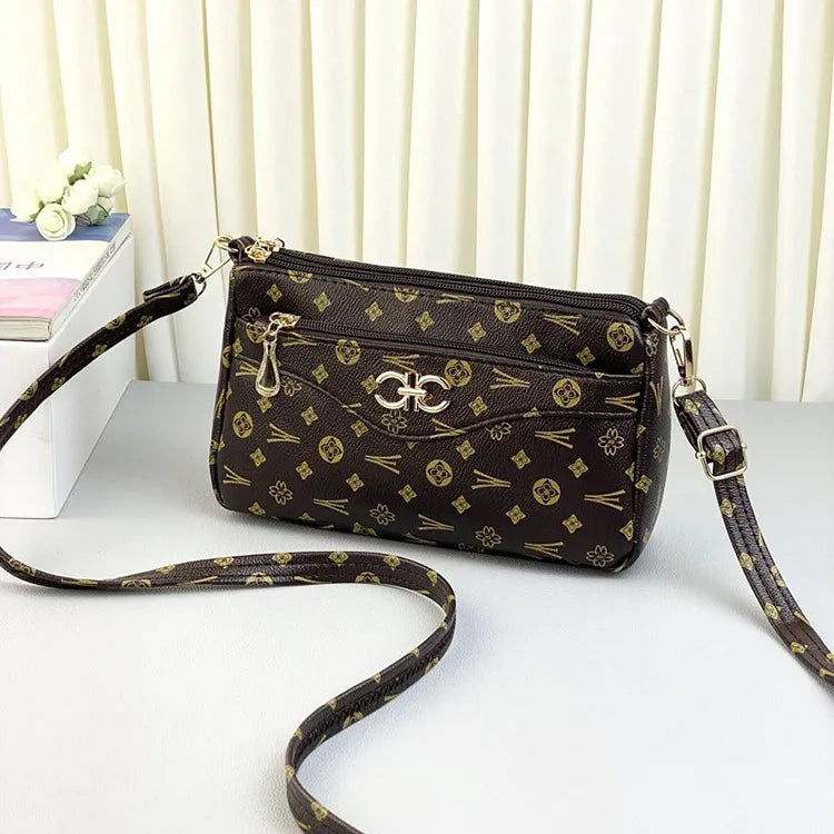 Embossed Women's Leather Shoulder Bags.