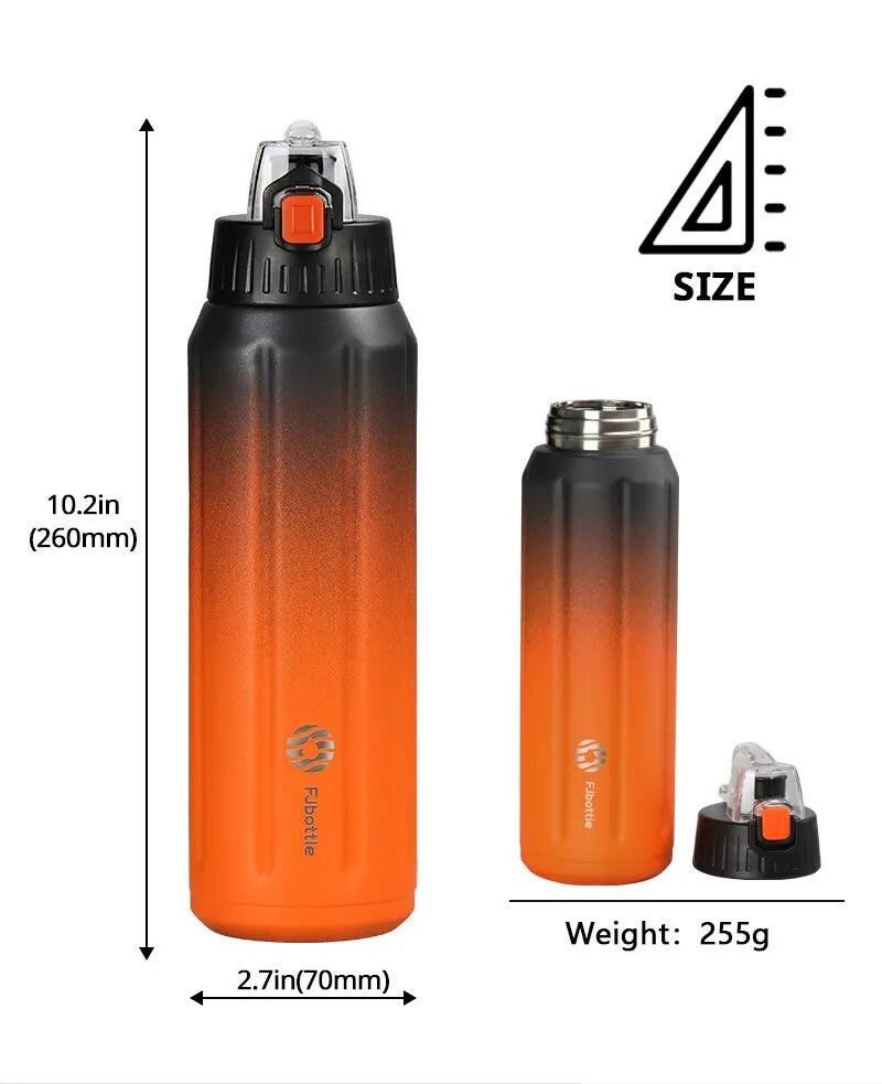 FJbottle Stainless Steel 600ml/21oz Insulated Leak-Proof, BPA-Free Water Bottle