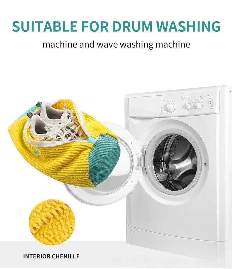 Durable Shoe Washing Machine Bag for All Shoe Types