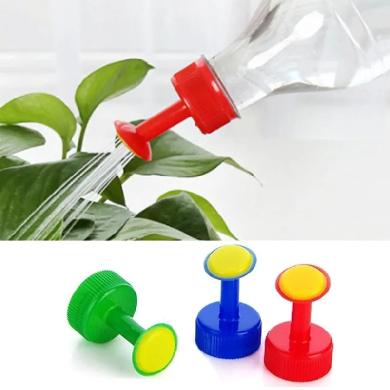 Plant Watering Spray-Head Attachment That Fits Soft Drink Bottles.