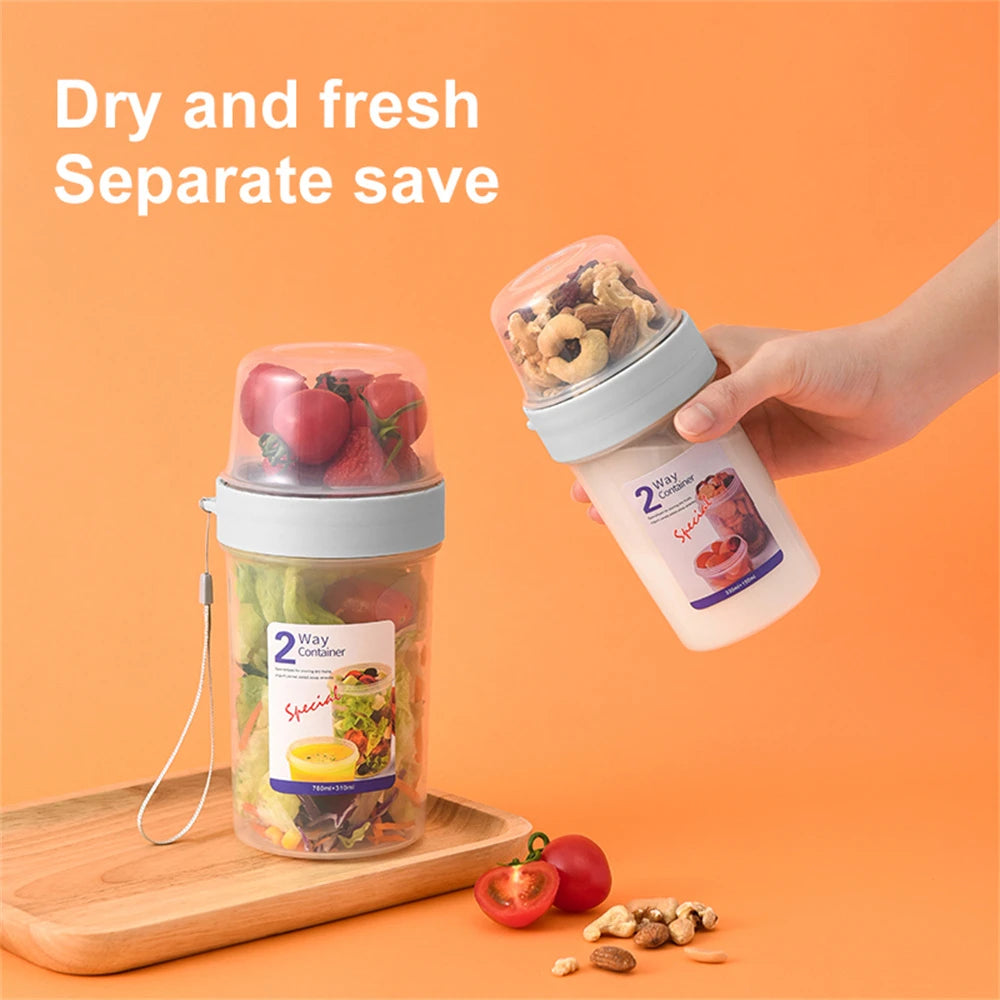 Breakfast Oatmeal Or Yogurt Sealed Container