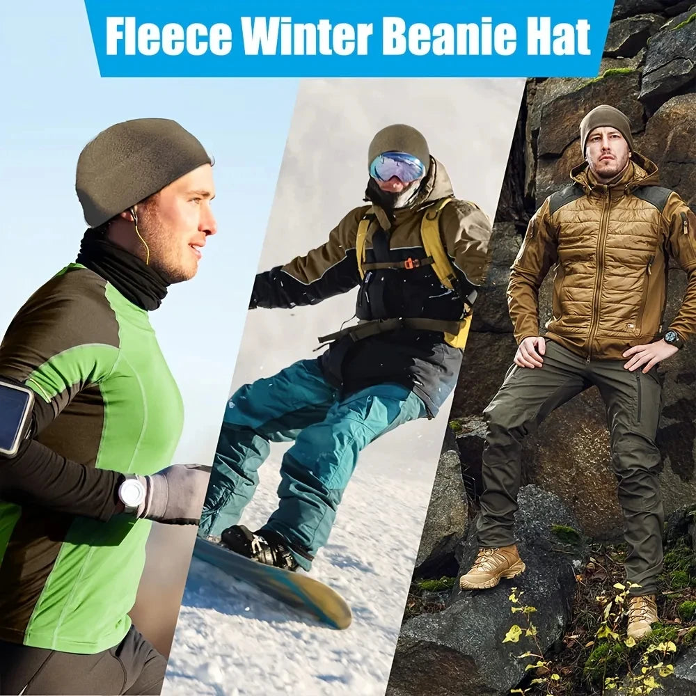 Unisex Windproof Polar Fleece Beanie