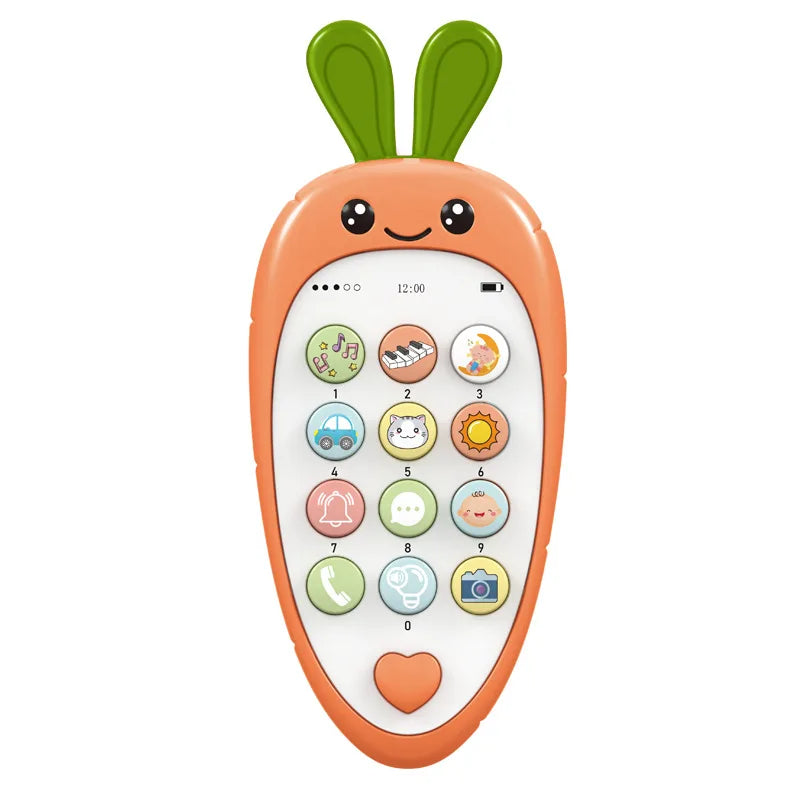 Children's Soft Plastic Music And Light Simulation Mobile Phone