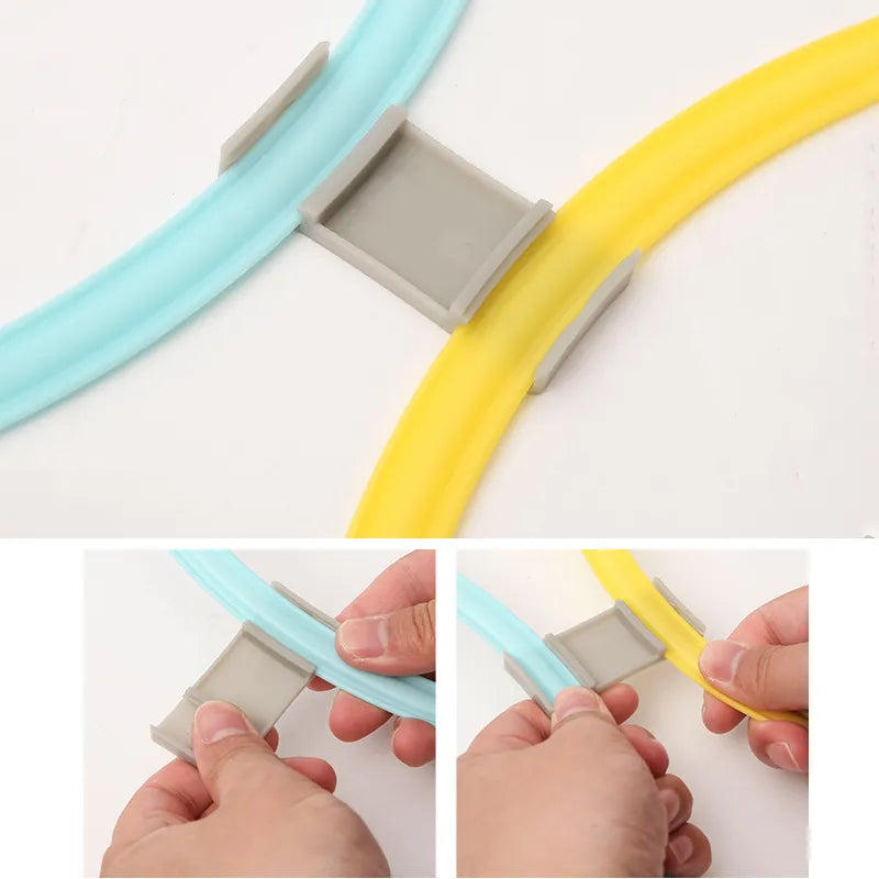 Children's Indoor Or Outdoor Jump Ring Set With 10 Hoops and Connectors.