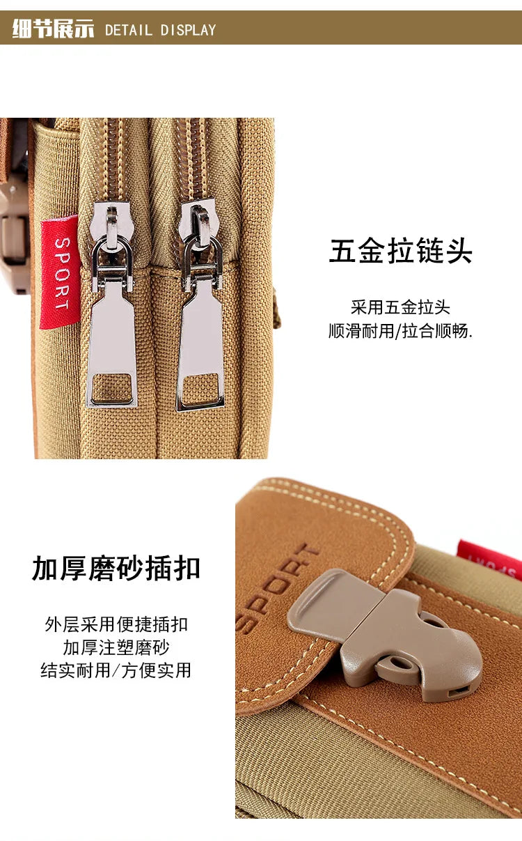Multi-functional Large Capacity Waist Bag Attaches To Your Belt