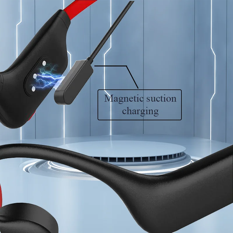 Bone Conduction  Bluetooth MP3-IPX8 Wireless Headset Waterproof For Swimming