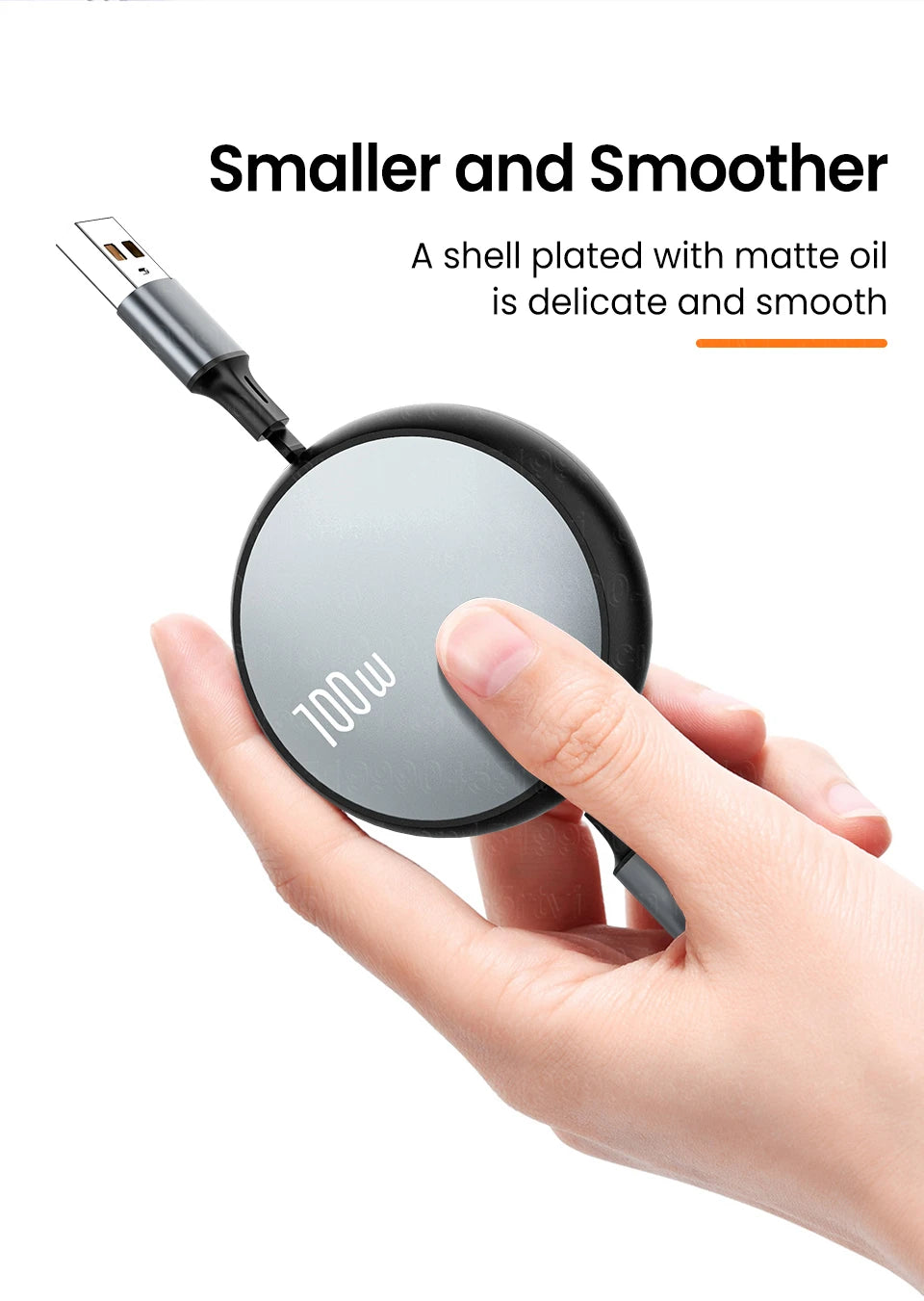 3in1 Retractable Fast Charge USB To 8 pin/Type C 6A 100W USB Cable for iPhone 14 13 12 Pro Max