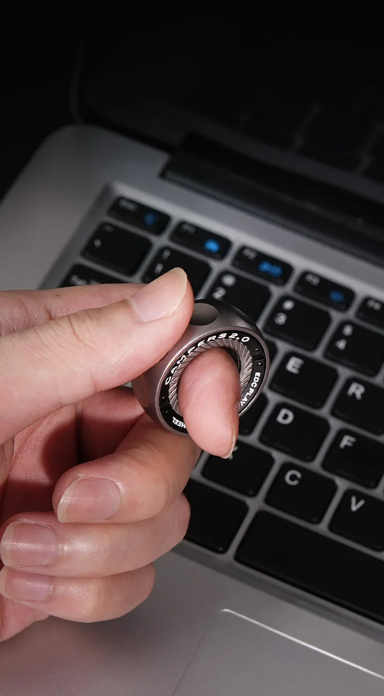 Stainless Steel Office Desk EDC Magnetic Ring For Anti Stress