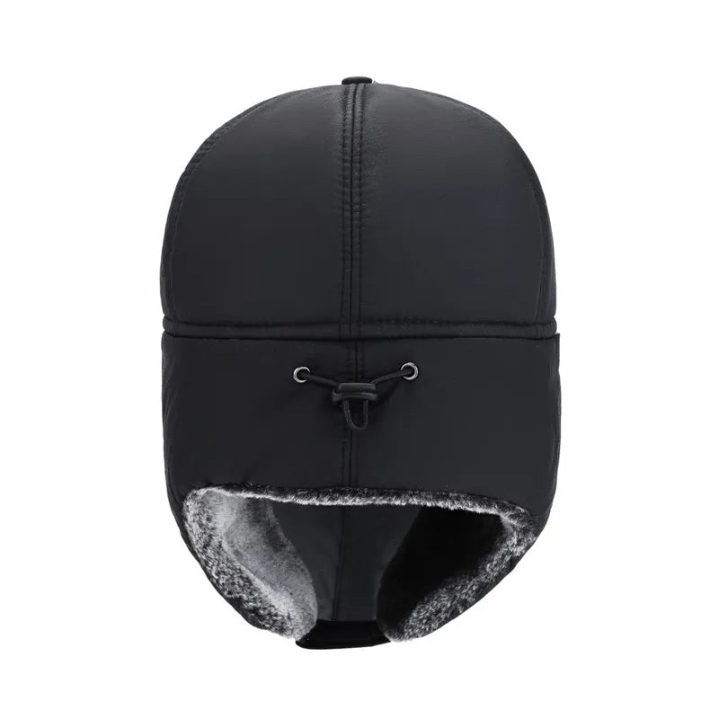 Men Or Women's Outdoor Thick Warm Hat With Ear Flaps And Removable Mask