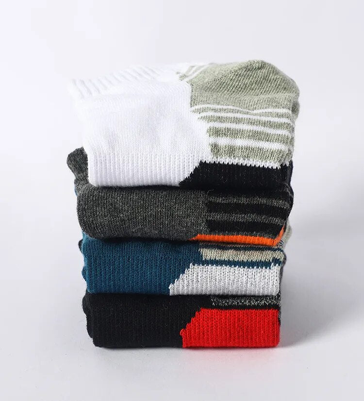 5 Pairs Cotton Breathable Sport Ankle Socks.  Size EU 38-45
