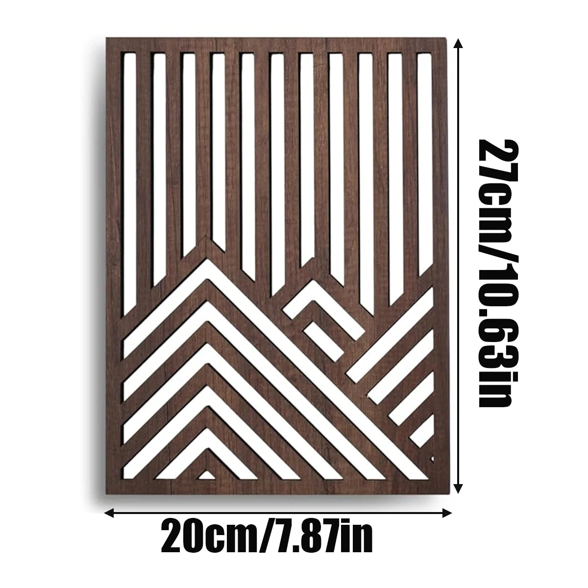 3PCS Retro Wood Indoor Wall Hanging Art
