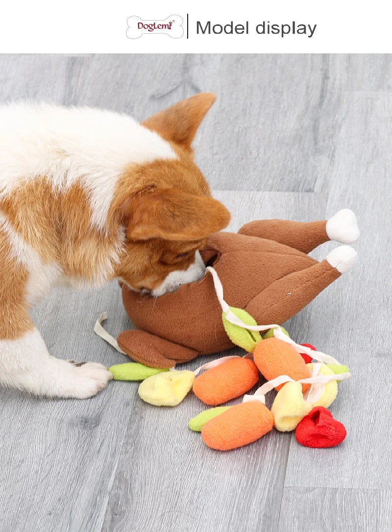 Pet Snuffle Roasted Turkey Toy