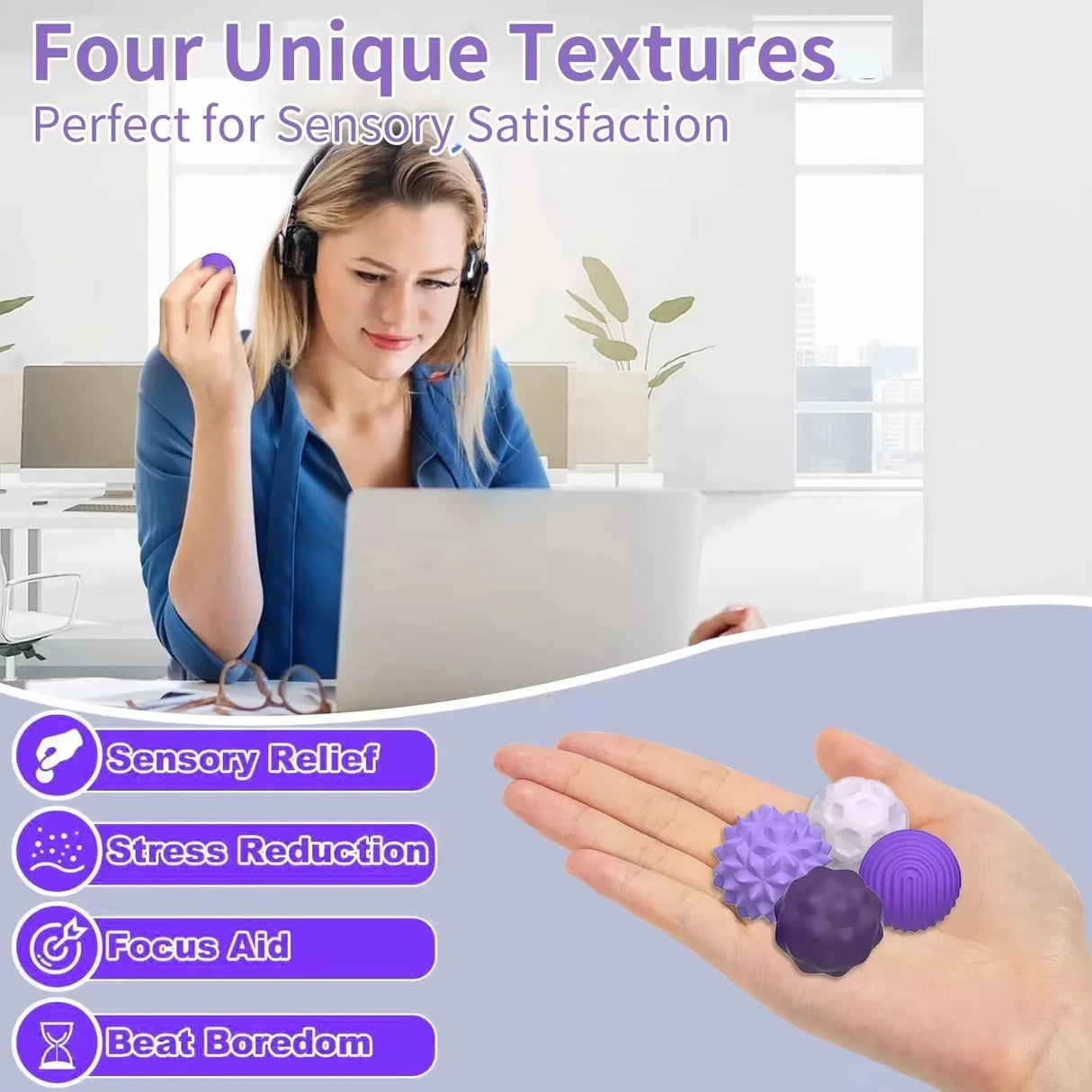 Magnetic Silicone Sensory Anxiety Relief Balls