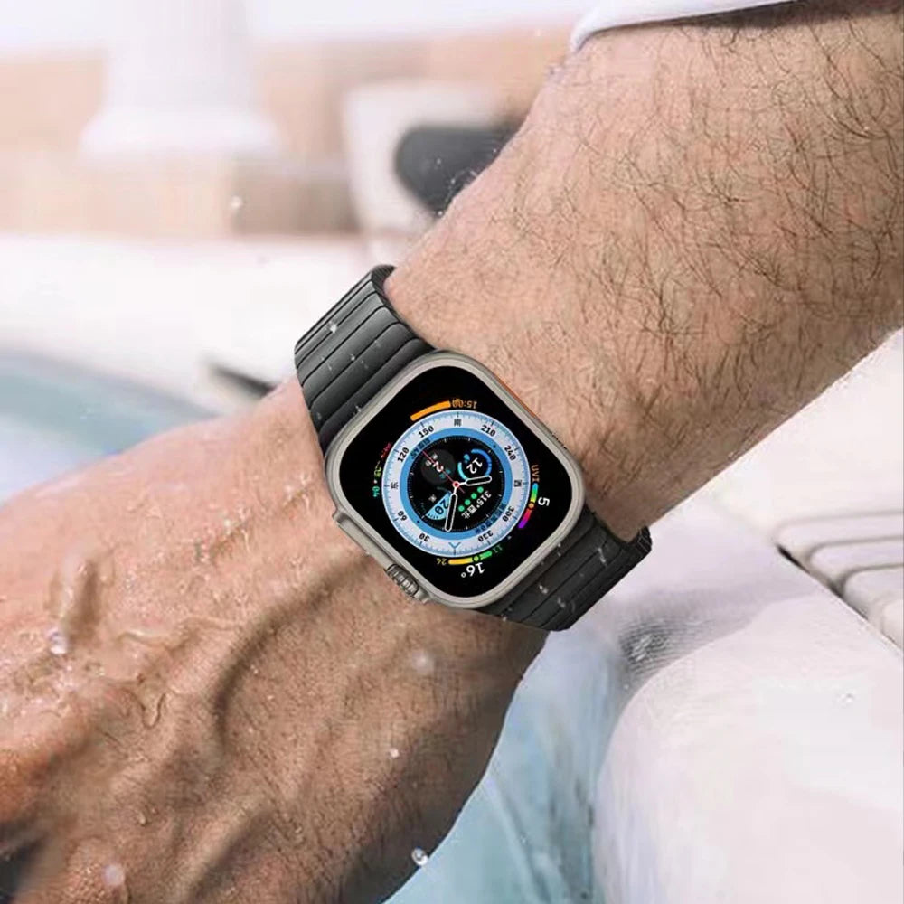 Stainless Steel Bracelet For Apple Watch Ultra 2 band 49mm 45mm 41mm 42mm 44 40mm OR Metal strap for iwatch 9 8 7 6 5 4 3 SE Correa