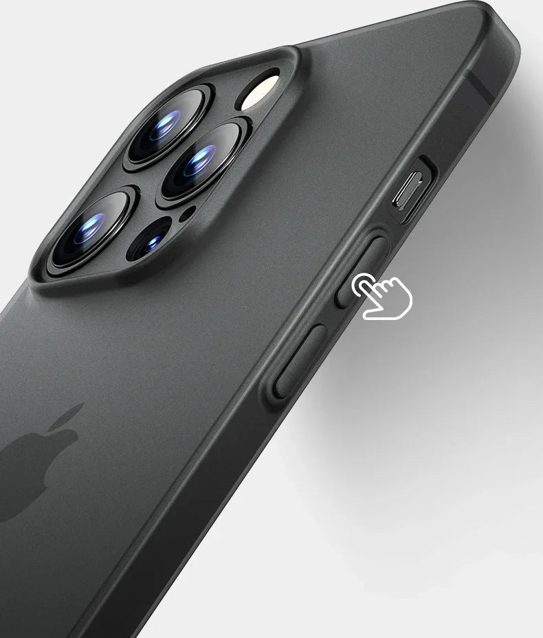 0.3mm Matte PP Hard Ultra Slim Phone Case For iPhone 17 16 15 14 Pro Max 16 Plus
