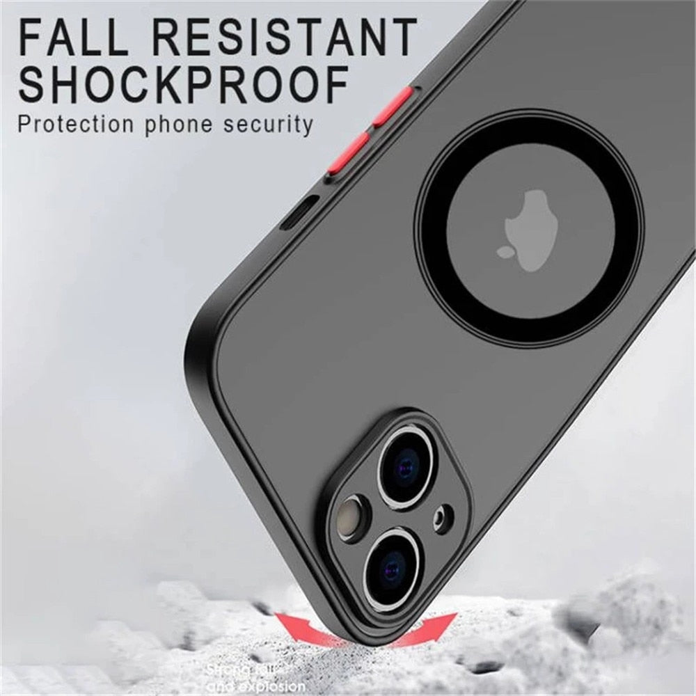 Luxury Magnetic For Magsafe Wireless Charge Phone Case For iPhone 13 14 12 11 Pro Max Mini X XR XS 14Plus Shockproof Armor Cover
