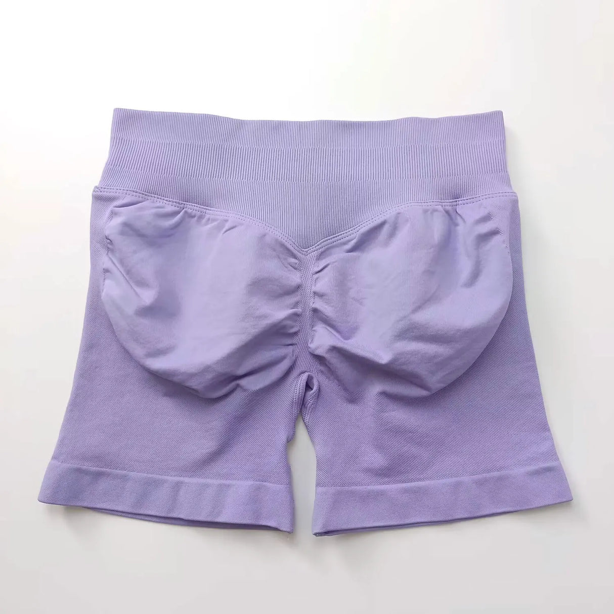 NCLAGEN 4.5" Women's Low Ribbed Band Scrunch Butt Seamless Impact Shorts