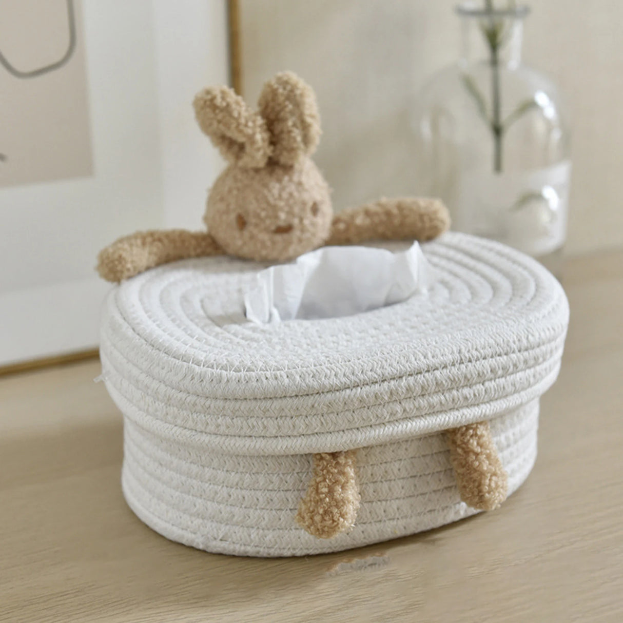 Cotton Woven Rope Tissue Box