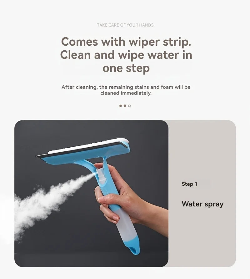 3-in-1 Water Wiper Squeegee For Shower and Glass Surfaces